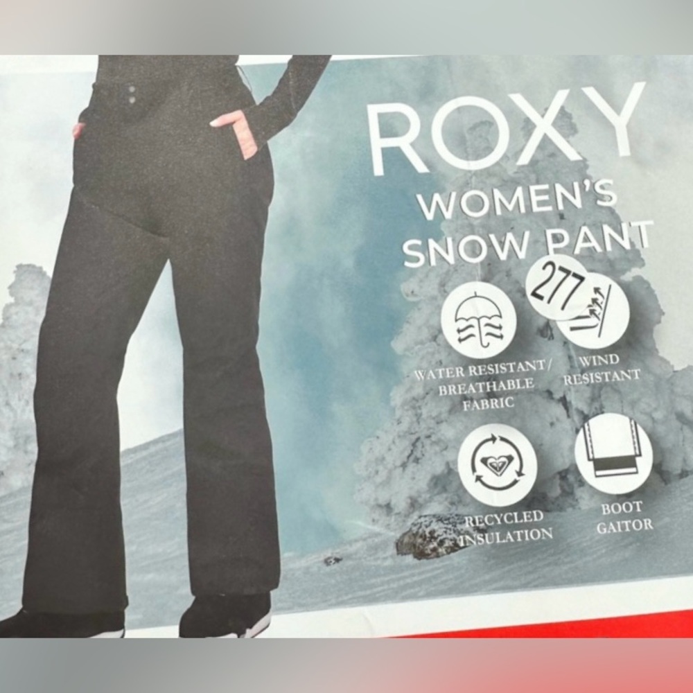 Roxy Women's‎ black ski Snow Pants New size large